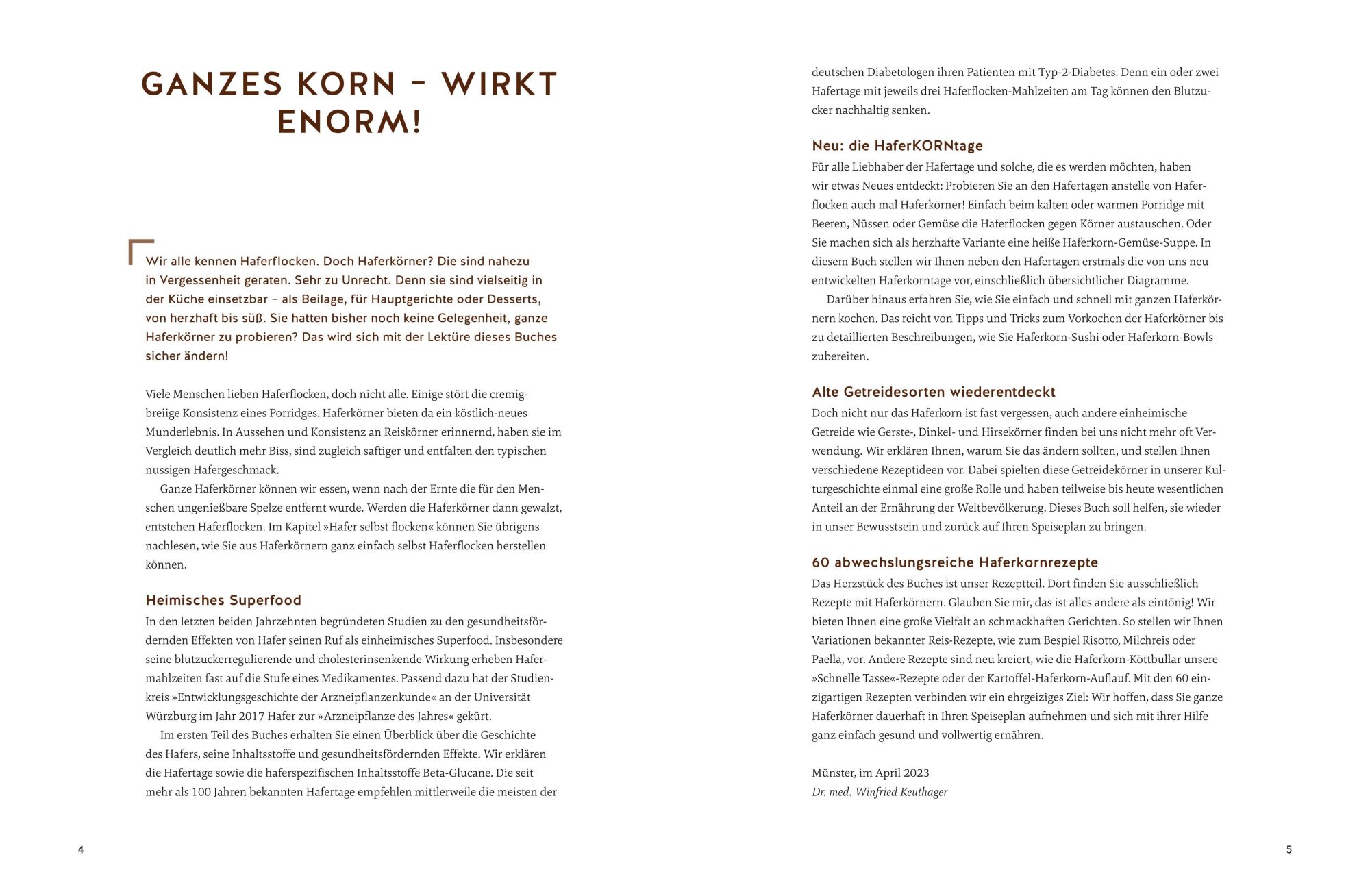 Bild: 9783833891168 | Das große Haferkorn-Kochbuch | Winfried Keuthage | Buch | 176 S.
