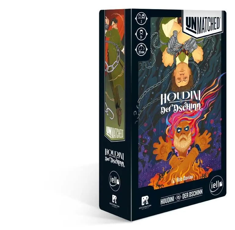 Cover: 3701551701268 | Unmatched: Houdini vs Der Dschinn | Spiel | Karton | 701268 | Deutsch