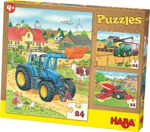 Cover: 4010168211268 | Puzzles Traktor &amp; Co. 3 Motive je 24 Teile | Spiel | 1300444001 | 2015
