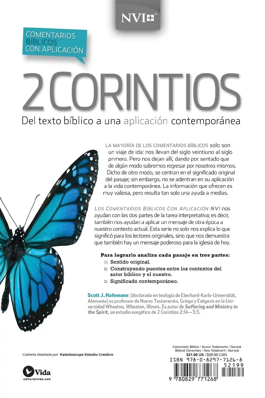 Rückseite: 9780829771268 | Comentario bíblico con aplicación NVI 2 Corintios | Scott J. Hafemann