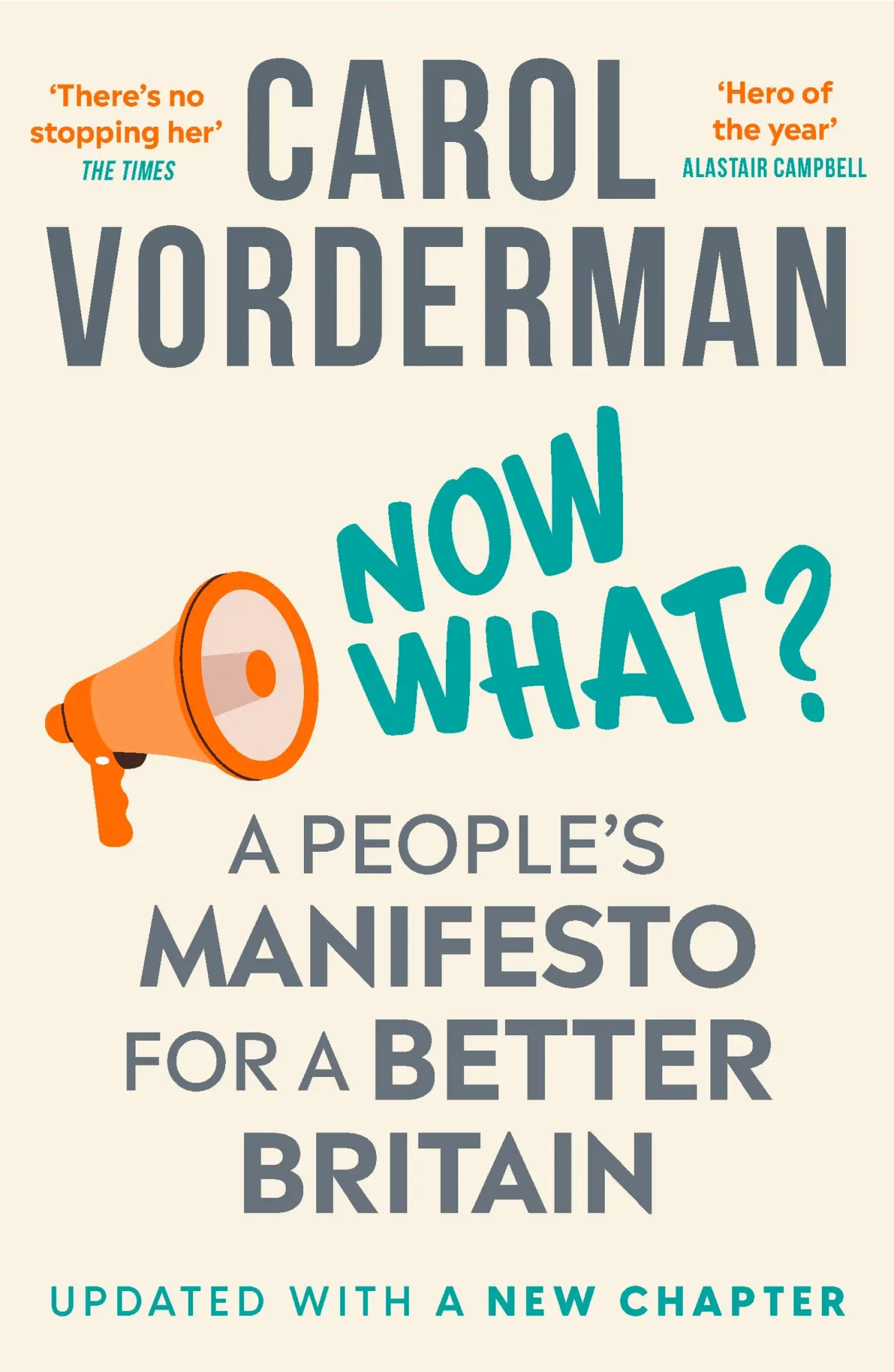 Cover: 9781035421268 | Now What? | A People's Manifesto for a Better Britain | Vorderman