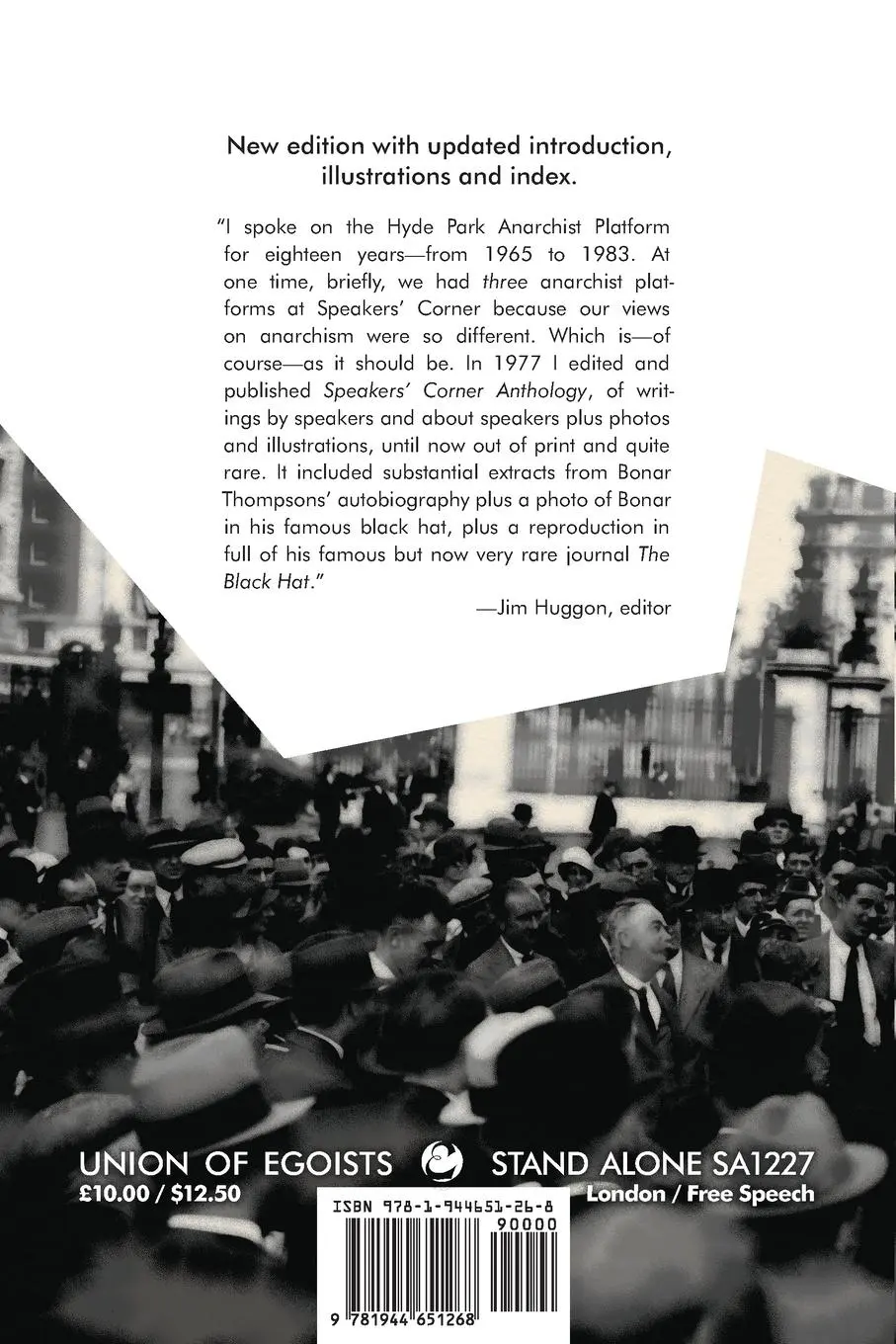 Rückseite: 9781944651268 | Speakers' Corner Anthology | Jim Huggon | Taschenbuch | Englisch