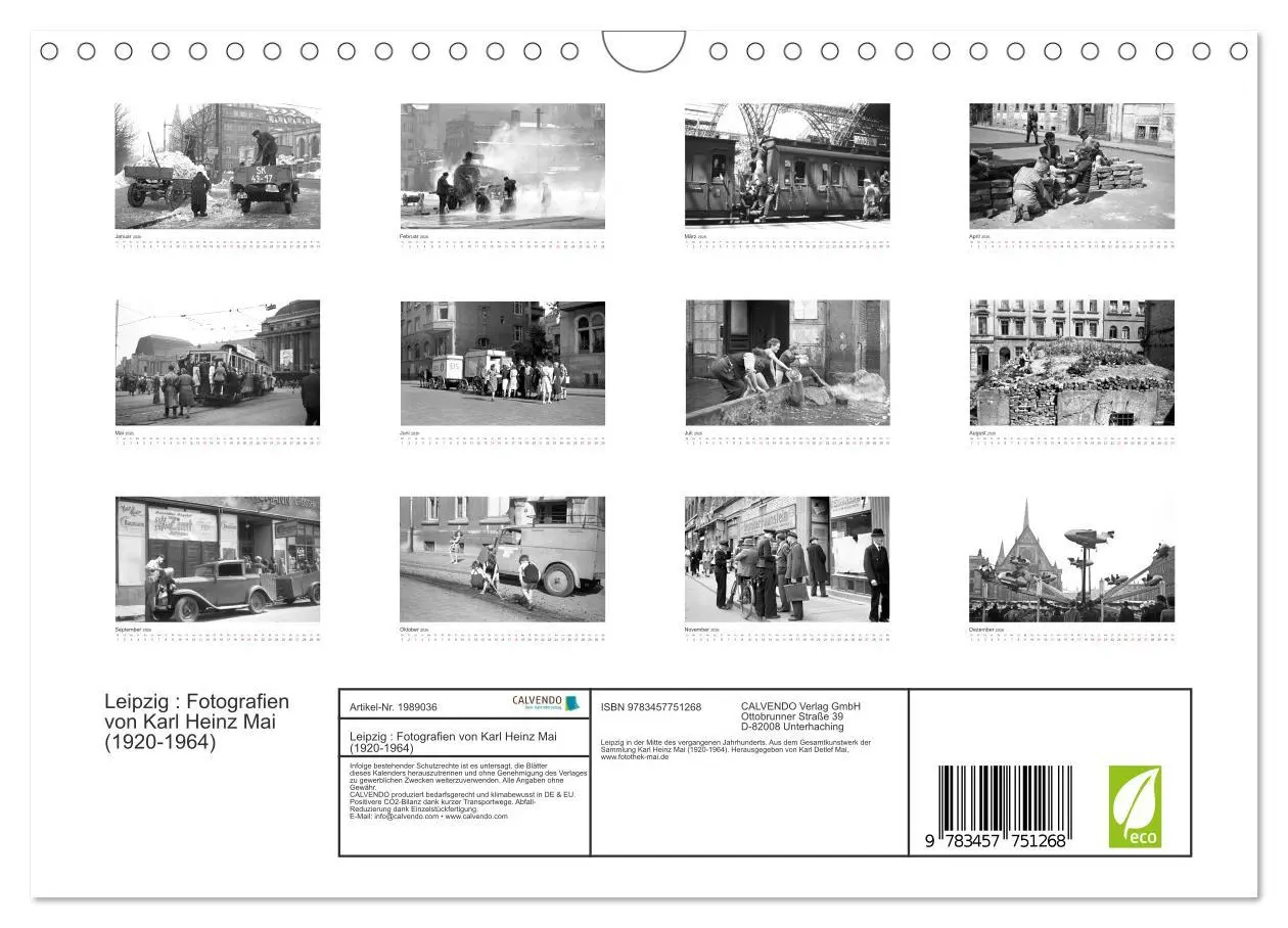 Bild: 9783457751268 | Leipzig : Fotografien von Karl Heinz Mai (1920-1964) (Wandkalender...