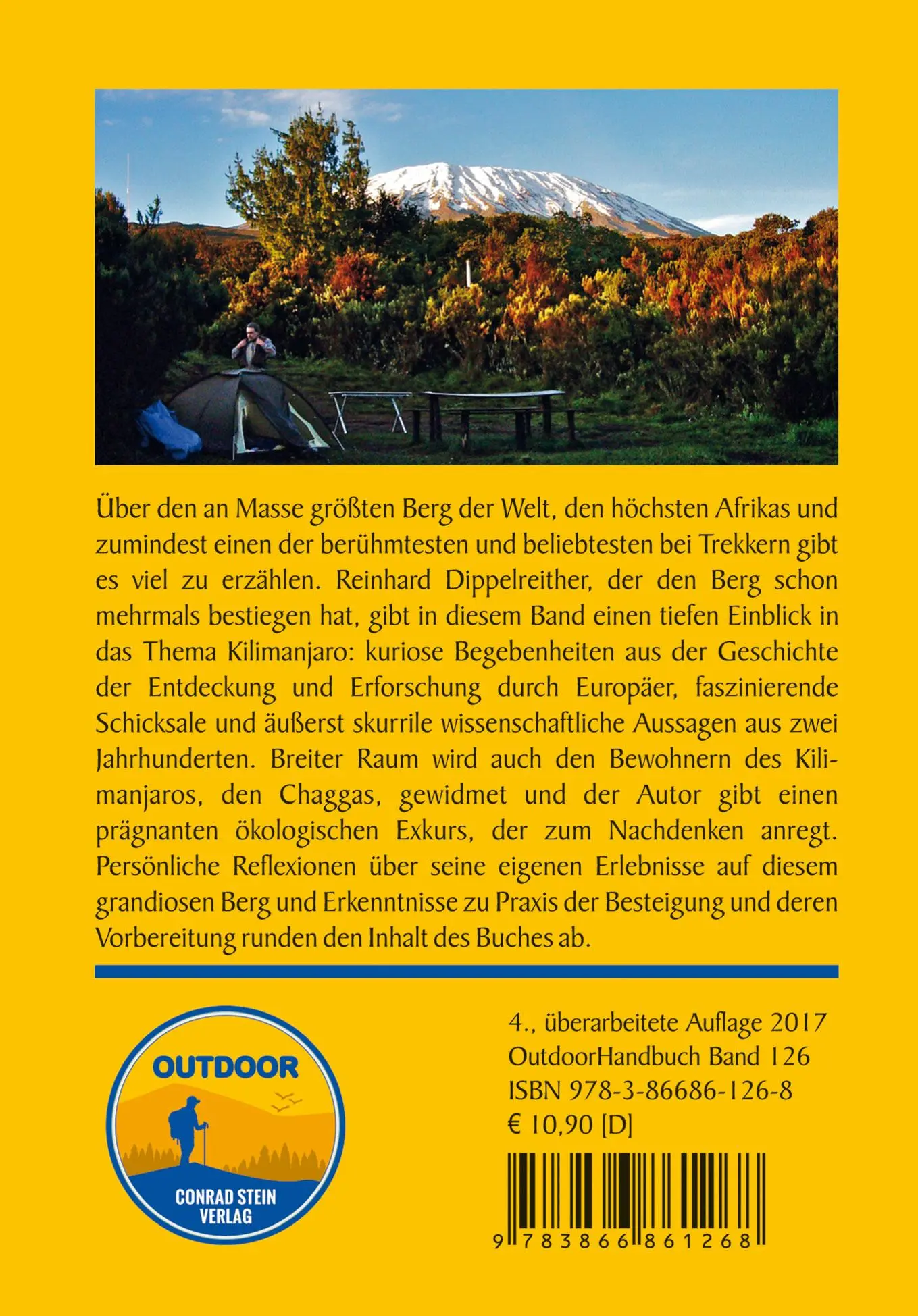 Rückseite: 9783866861268 | Kilimanjaro Lesebuch | Reinhard Dippelreither | Taschenbuch | 160 S.