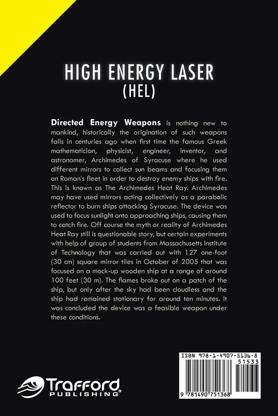 Rückseite: 9781490751368 | High Energy Laser (HEL) | Bahman Zohuri | Taschenbuch | Englisch