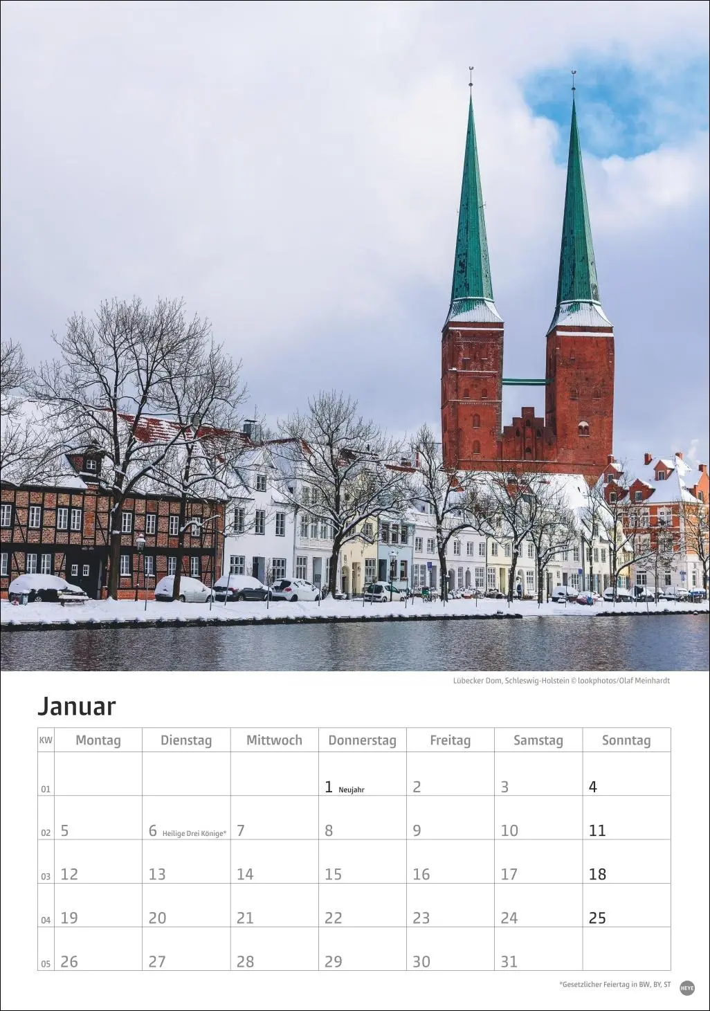 Bild: 9783756411368 | Deutschlands Küsten Kalender 2026 | Heye | Kalender | Spiralbindung