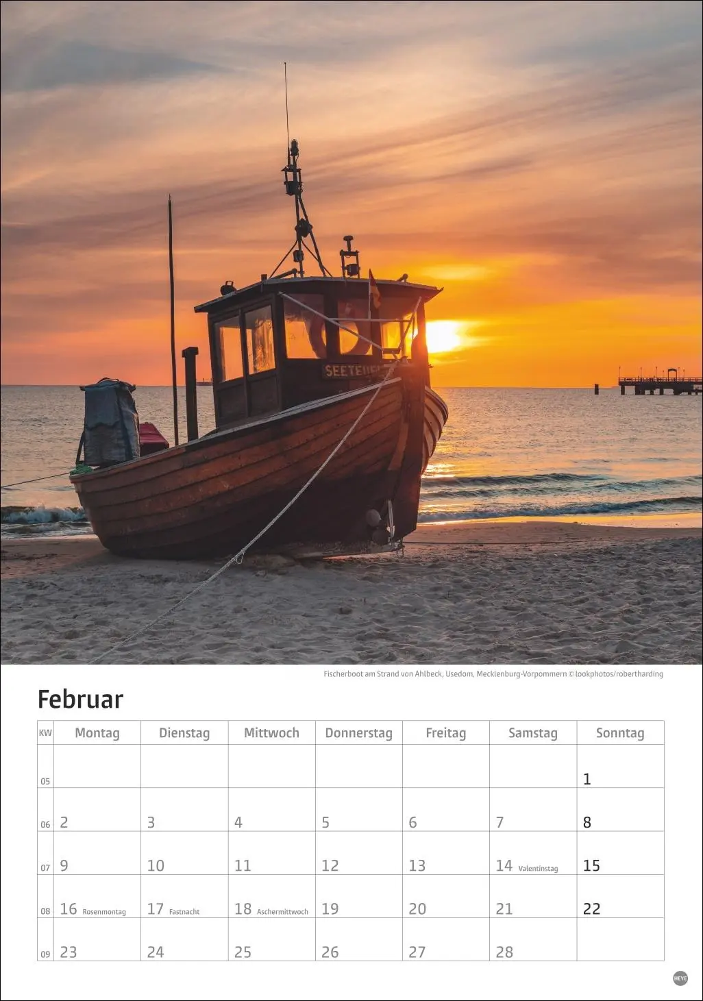 Bild: 9783756411368 | Deutschlands Küsten Kalender 2026 | Heye | Kalender | Spiralbindung