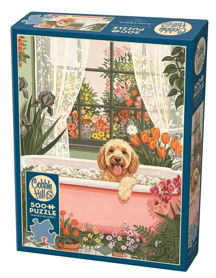 Cover: 625012451468 | COBBLE HILL PUZZLES - Blüten und Blasen 500 Teile | Spiel | In Karton