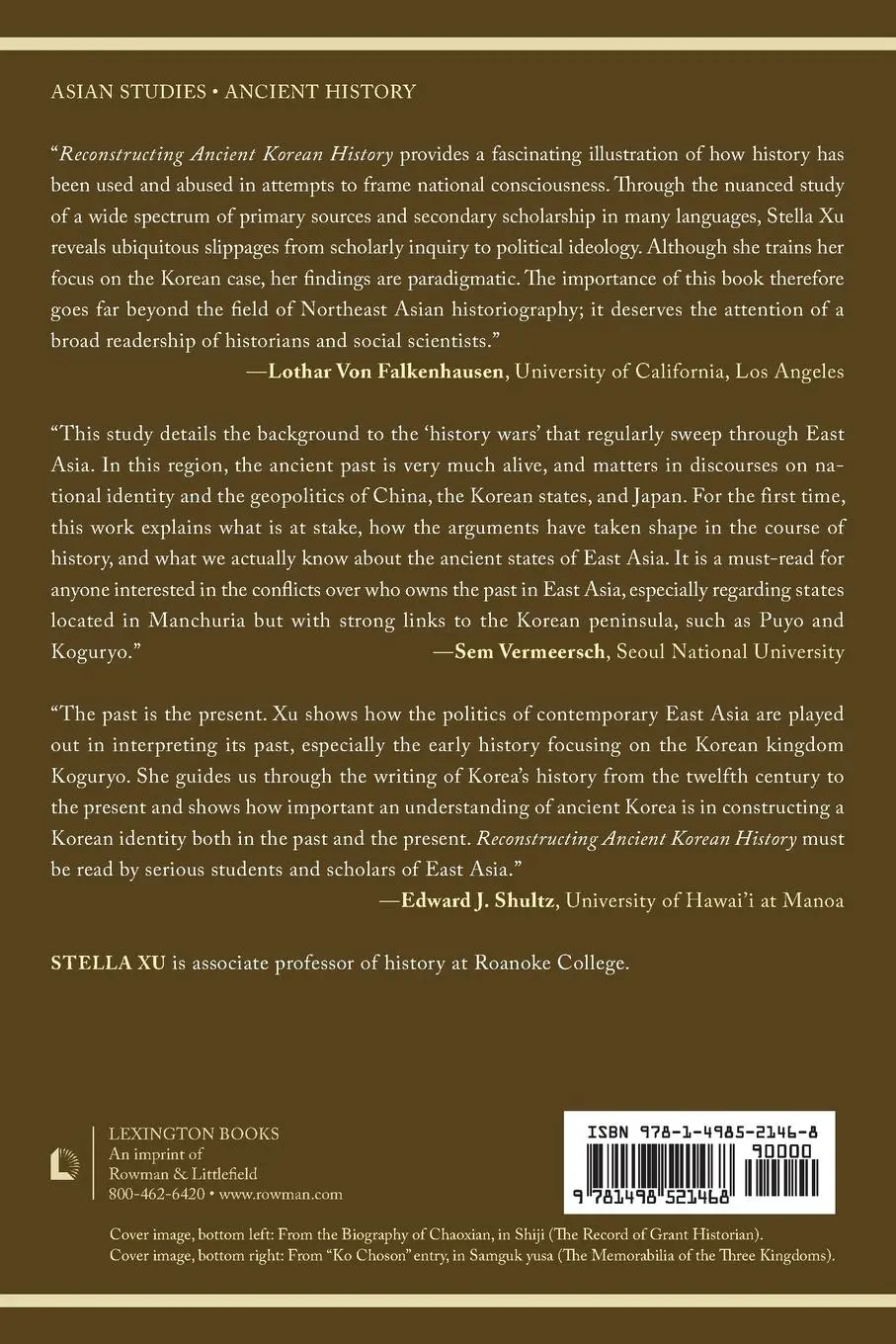 Rückseite: 9781498521468 | Reconstructing Ancient Korean History | Stella Xu | Taschenbuch | 2018
