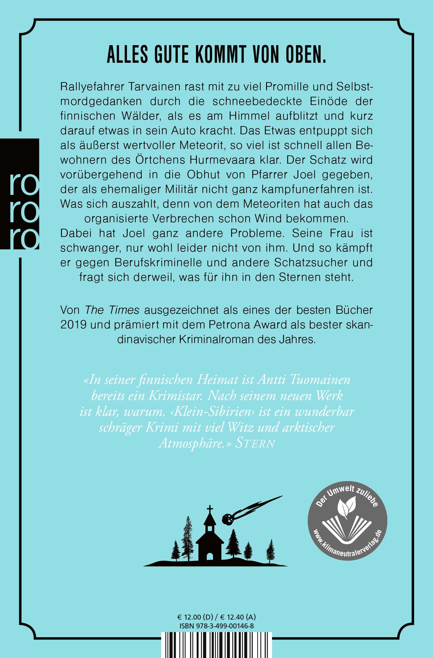 Rückseite: 9783499001468 | Klein-Sibirien | Antti Tuomainen | Taschenbuch | 336 S. | Deutsch