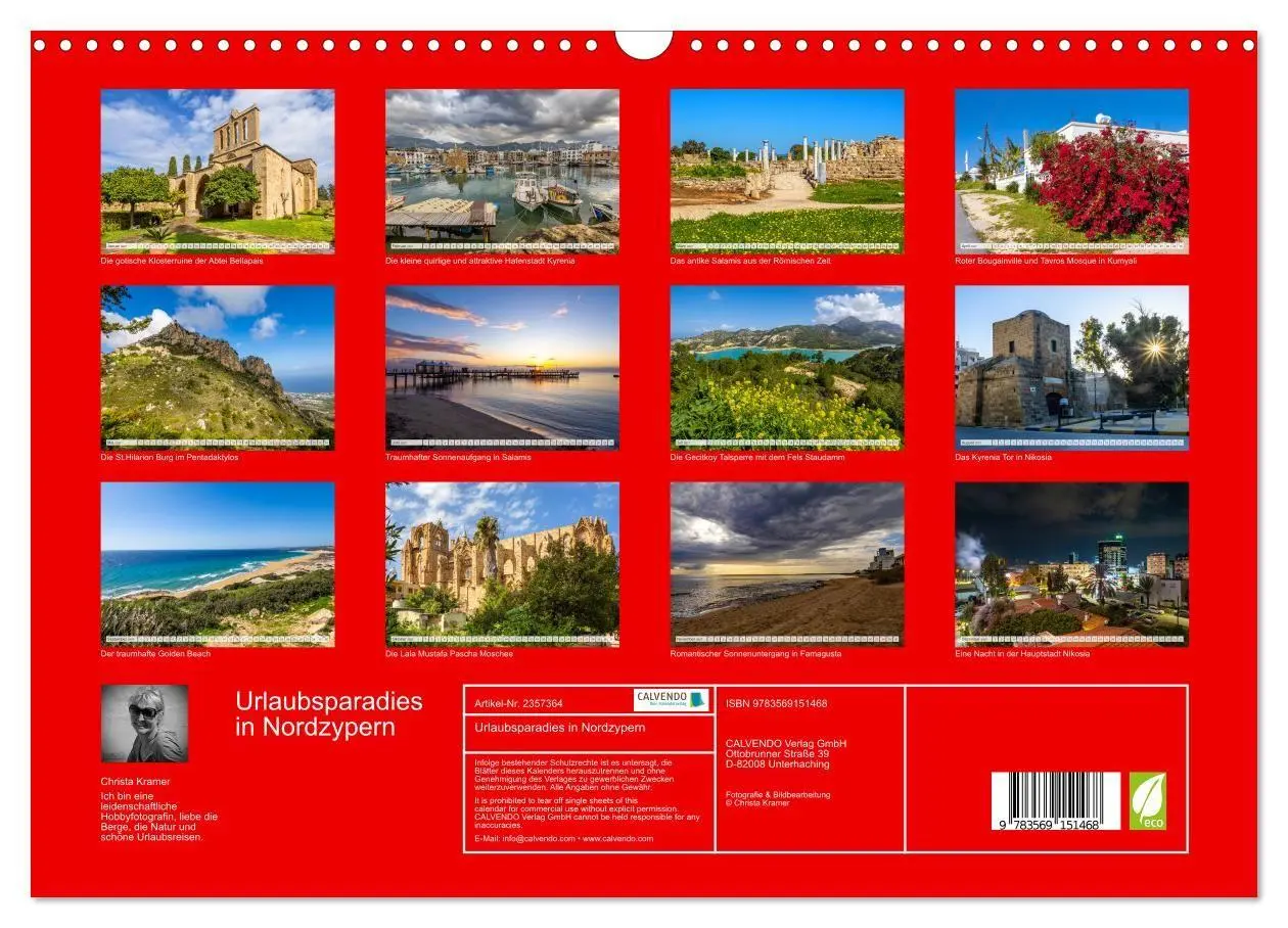 Bild: 9783569151468 | Urlaubsparadies in Nordzypern (Wandkalender 2027 DIN A3 quer),...