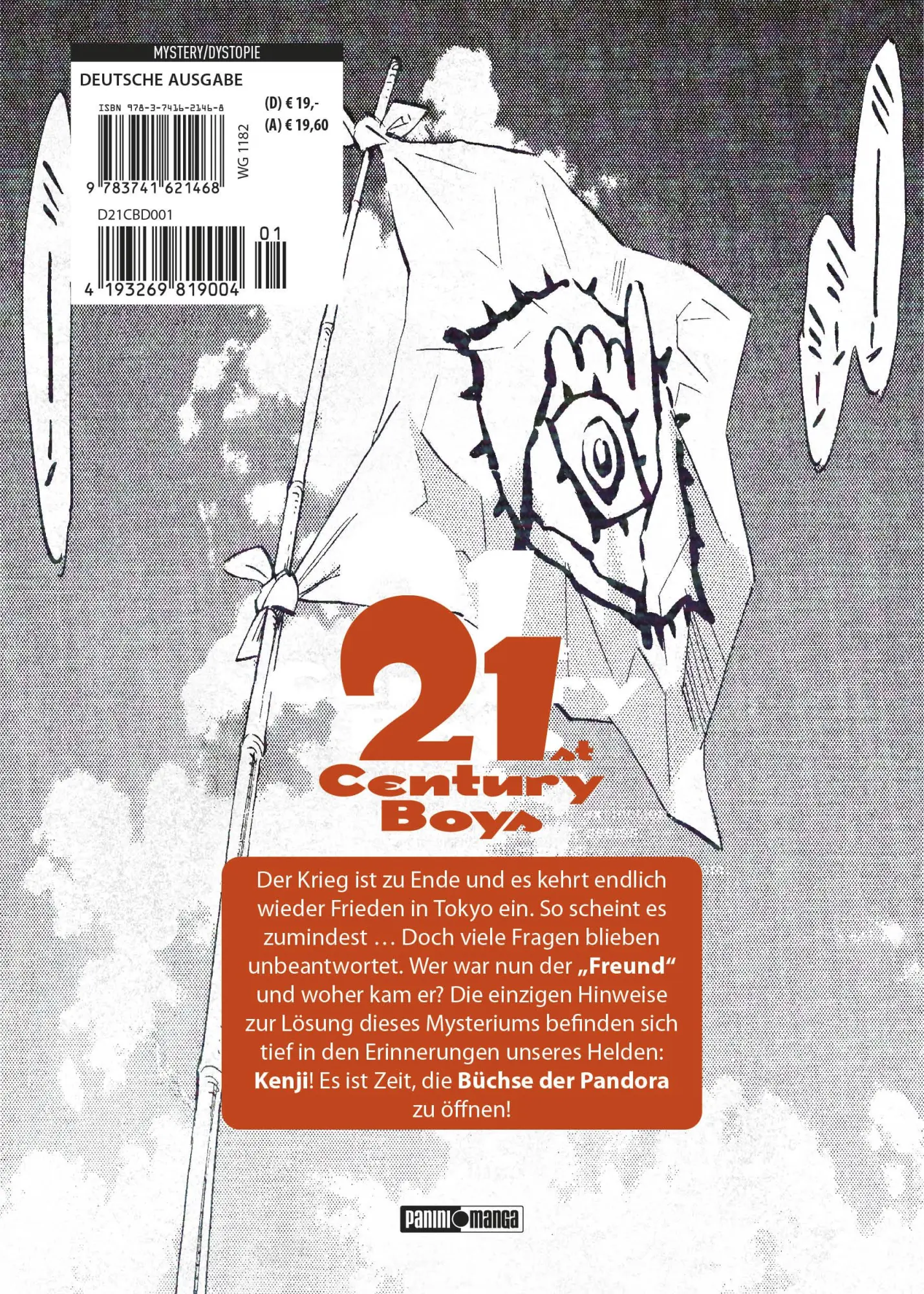 Rückseite: 9783741621468 | 21st Century Boys: Ultimative Edition 01 | Bd. 1 | Naoki Urasawa