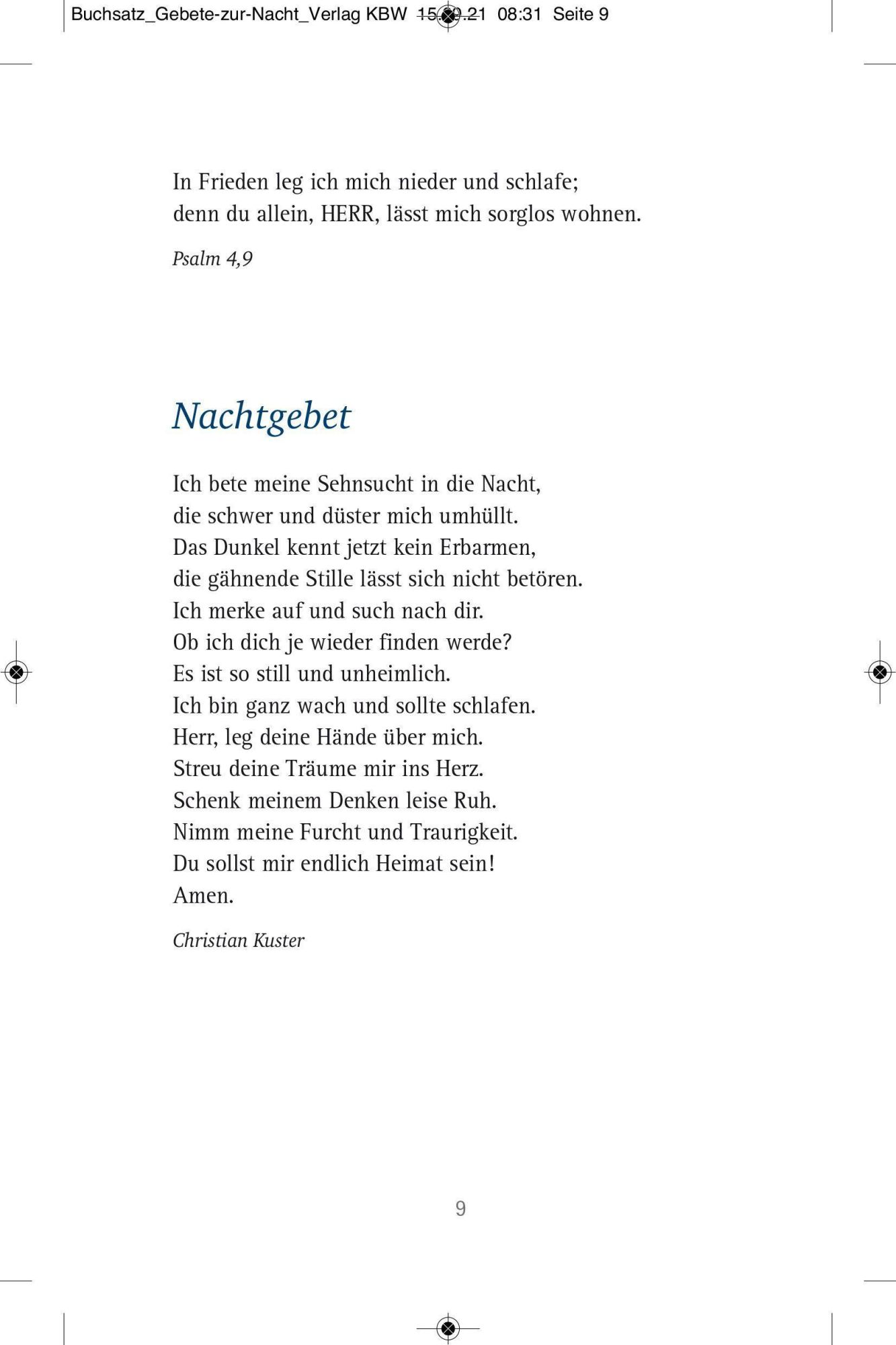 Bild: 9783961571468 | Die schönsten Gebete zur Nacht | Camino Redaktion | Buch | 144 S.