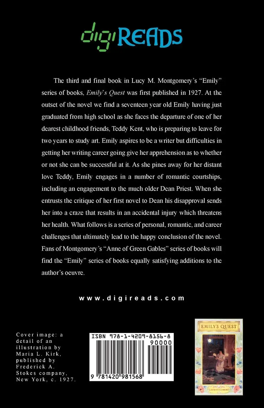 Rückseite: 9781420981568 | Emily's Quest | Lucy M. Montgomery | Taschenbuch | Englisch | 2023