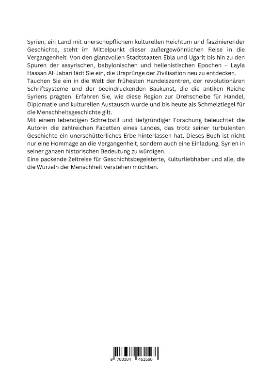 Rückseite: 9783384461568 | Syrien: Wiege der Zivilisation | Layla Hassan Al-Jabari | Taschenbuch