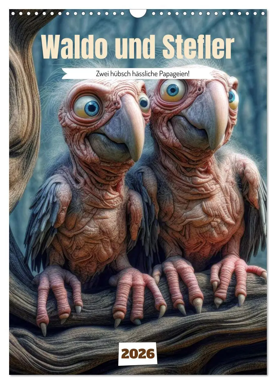 Cover: 9783516291568 | Waldo und Stefler (Wandkalender 2026 DIN A3 hoch), CALVENDO...