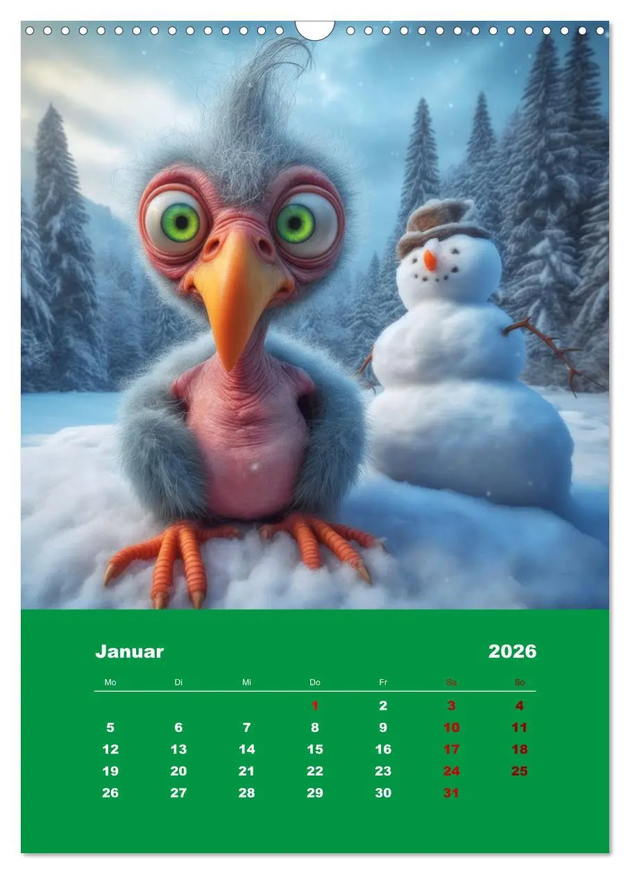 Bild: 9783516291568 | Waldo und Stefler (Wandkalender 2026 DIN A3 hoch), CALVENDO...