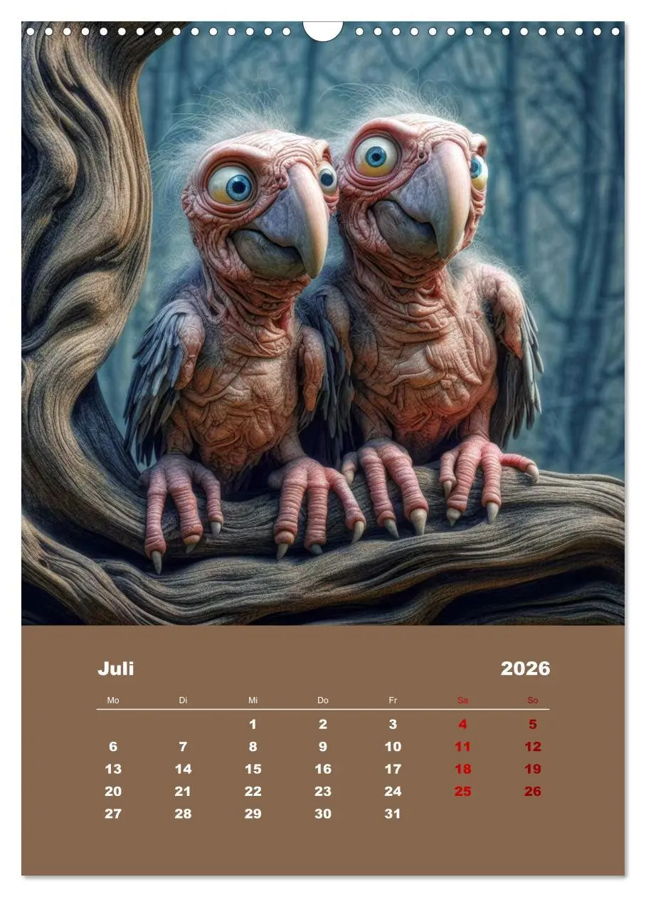 Bild: 9783516291568 | Waldo und Stefler (Wandkalender 2026 DIN A3 hoch), CALVENDO...