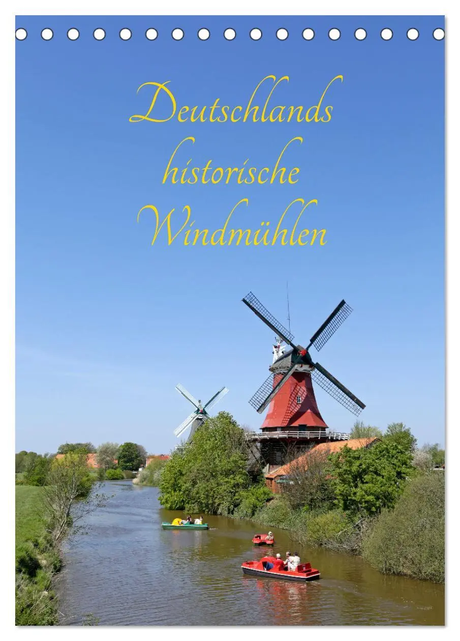 Cover: 9783516361568 | Deutschlands historische Windmühlen (Tischkalender 2026 DIN A5...