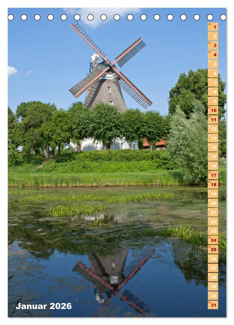 Bild: 9783516361568 | Deutschlands historische Windmühlen (Tischkalender 2026 DIN A5...