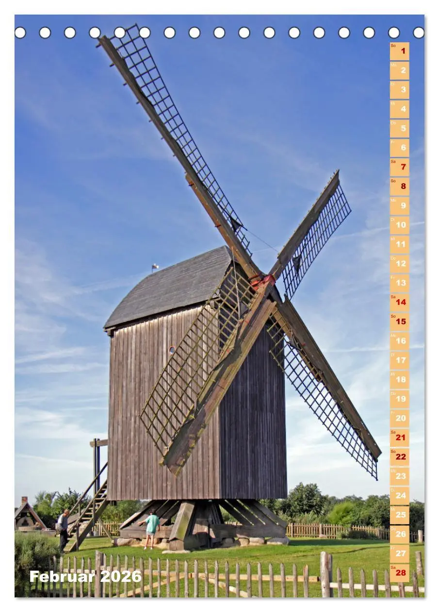 Bild: 9783516361568 | Deutschlands historische Windmühlen (Tischkalender 2026 DIN A5...