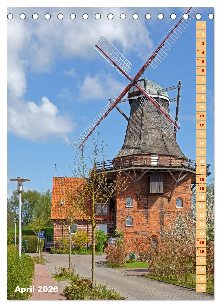 Bild: 9783516361568 | Deutschlands historische Windmühlen (Tischkalender 2026 DIN A5...