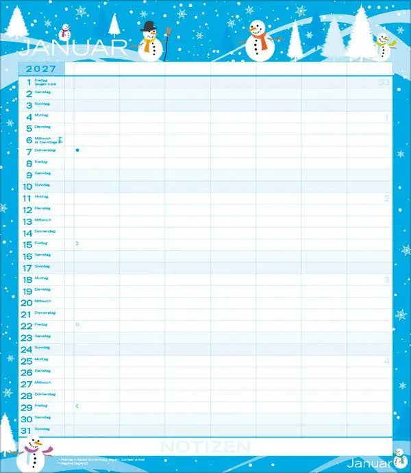 Bild: 9783819301568 | Multiplaner - Colour your time 2027 | Verlag Korsch | Kalender | 14 S.