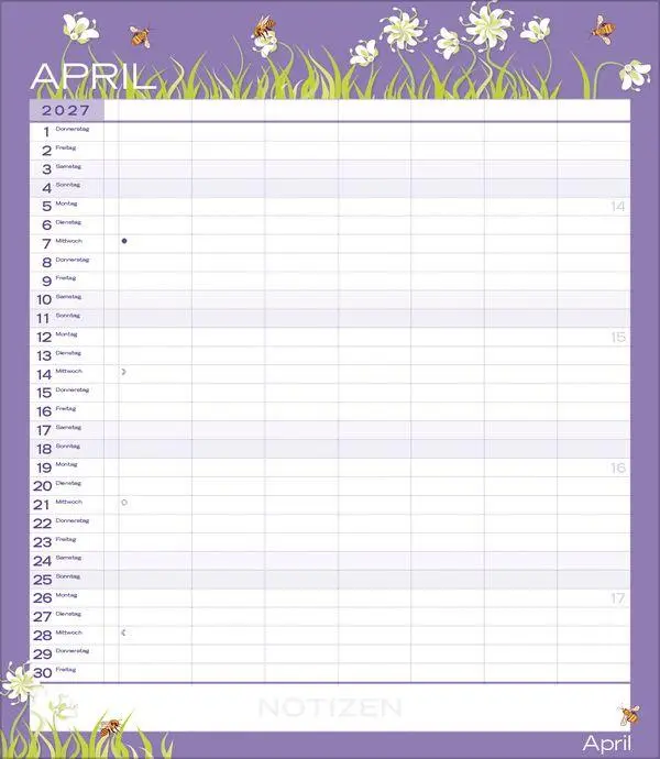 Bild: 9783819301568 | Multiplaner - Colour your time 2027 | Verlag Korsch | Kalender | 14 S.