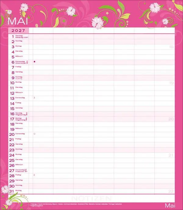 Bild: 9783819301568 | Multiplaner - Colour your time 2027 | Verlag Korsch | Kalender | 14 S.