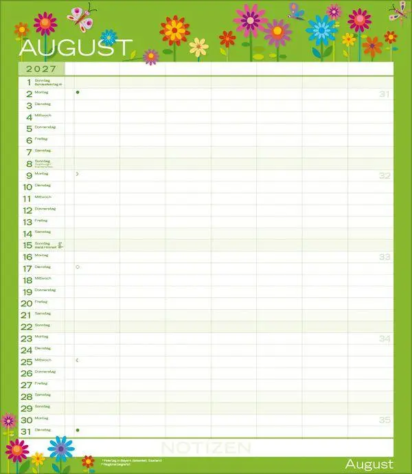 Bild: 9783819301568 | Multiplaner - Colour your time 2027 | Verlag Korsch | Kalender | 14 S.