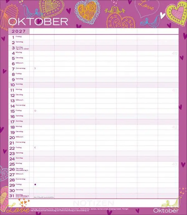 Bild: 9783819301568 | Multiplaner - Colour your time 2027 | Verlag Korsch | Kalender | 14 S.