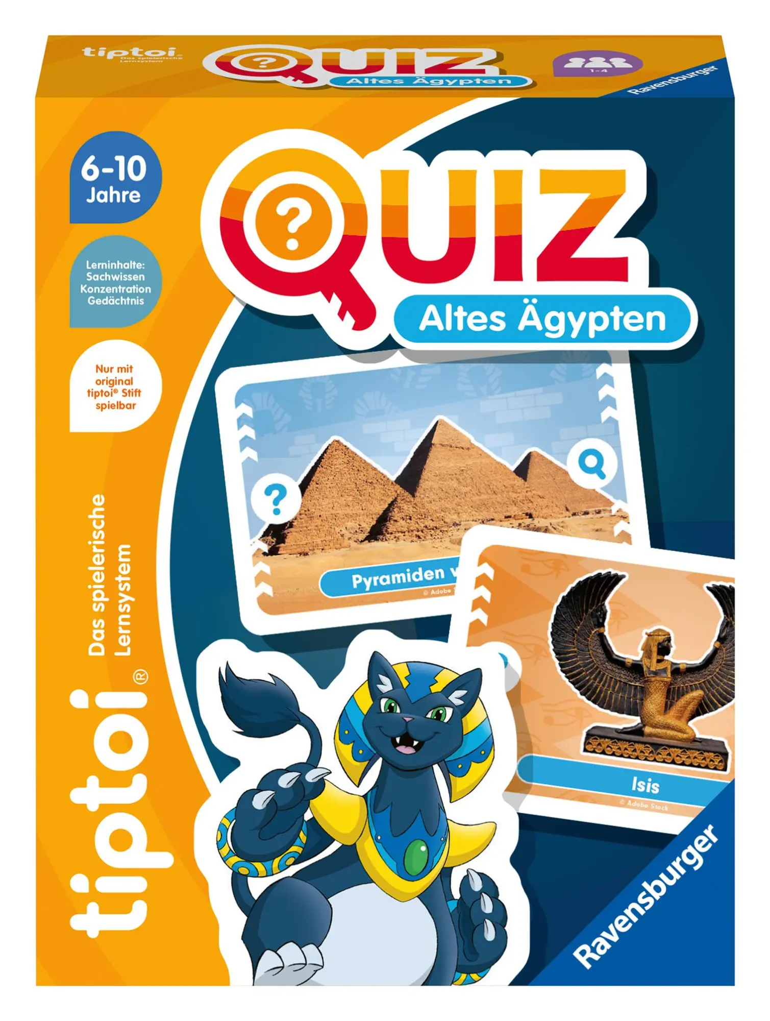 Cover: 4005556001668 | tiptoi® Quiz Altes Ägypten - ab 6 Jahre | Spiel | tiptoi® | 00166