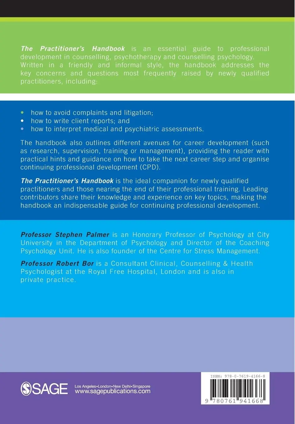 Rückseite: 9780761941668 | The Practitioner's Handbook | Stephen Palmer (u. a.) | Taschenbuch