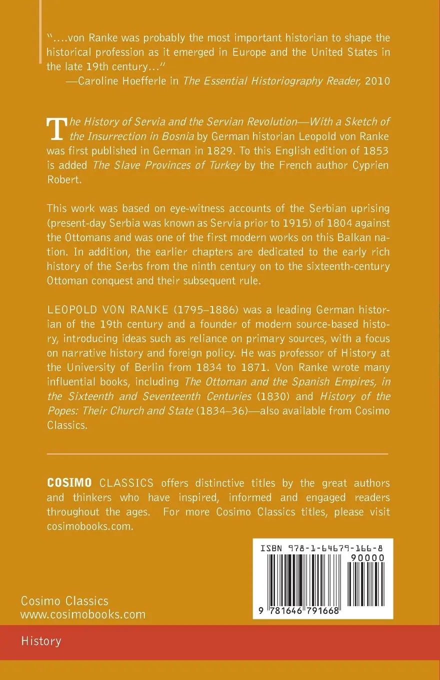 Rückseite: 9781646791668 | The History of Servia and the Servian Revolution | Ranke (u. a.)