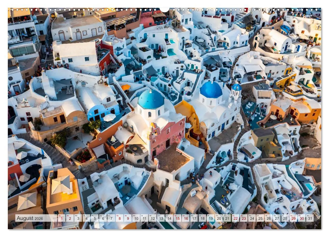 Bild: 9783457571668 | Wunderbares Santorini - Matteo Colombo (Wandkalender 2026 DIN A2...