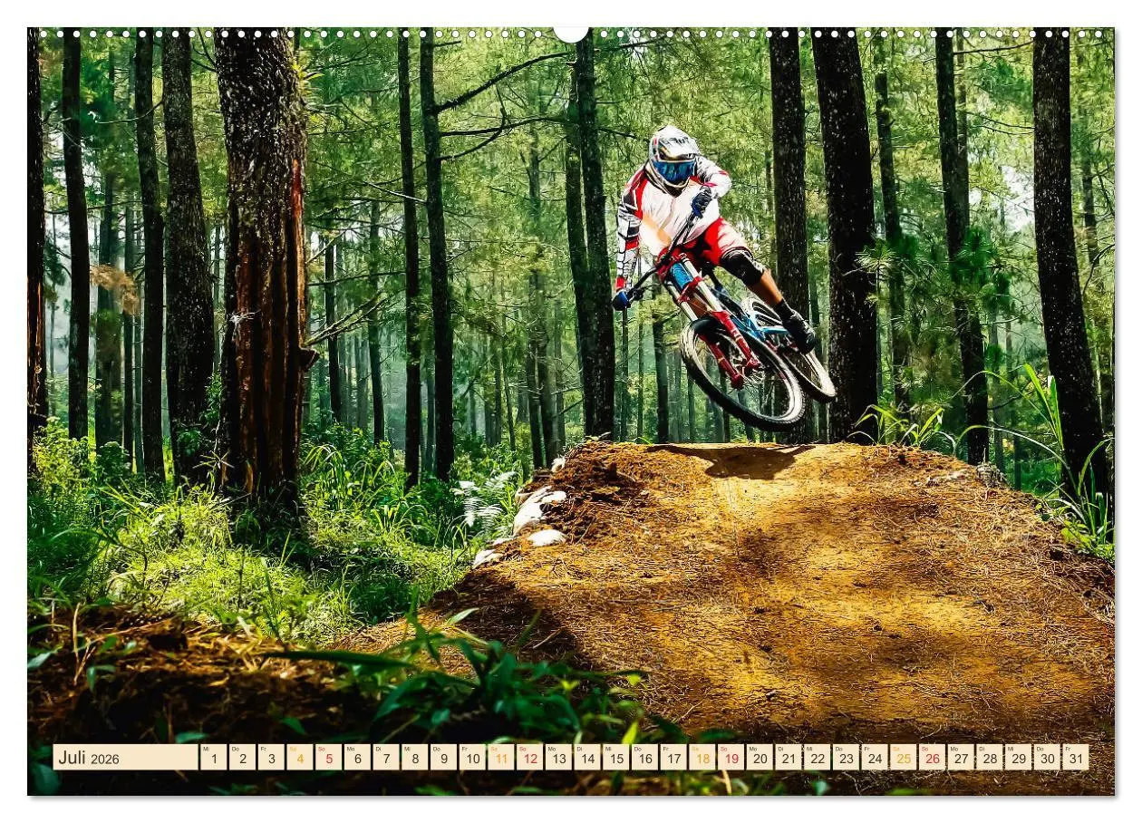 Bild: 9783457701768 | Mountainbike extrem (hochwertiger Premium Wandkalender 2026 DIN A2...