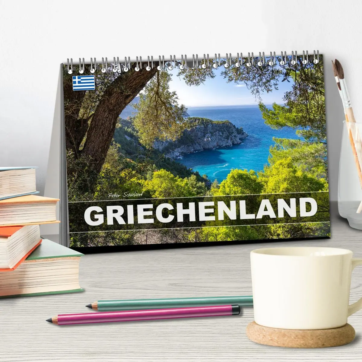 Bild: 9783457941768 | Griechenland (Tischkalender 2026 DIN A5 quer), CALVENDO Monatskalender