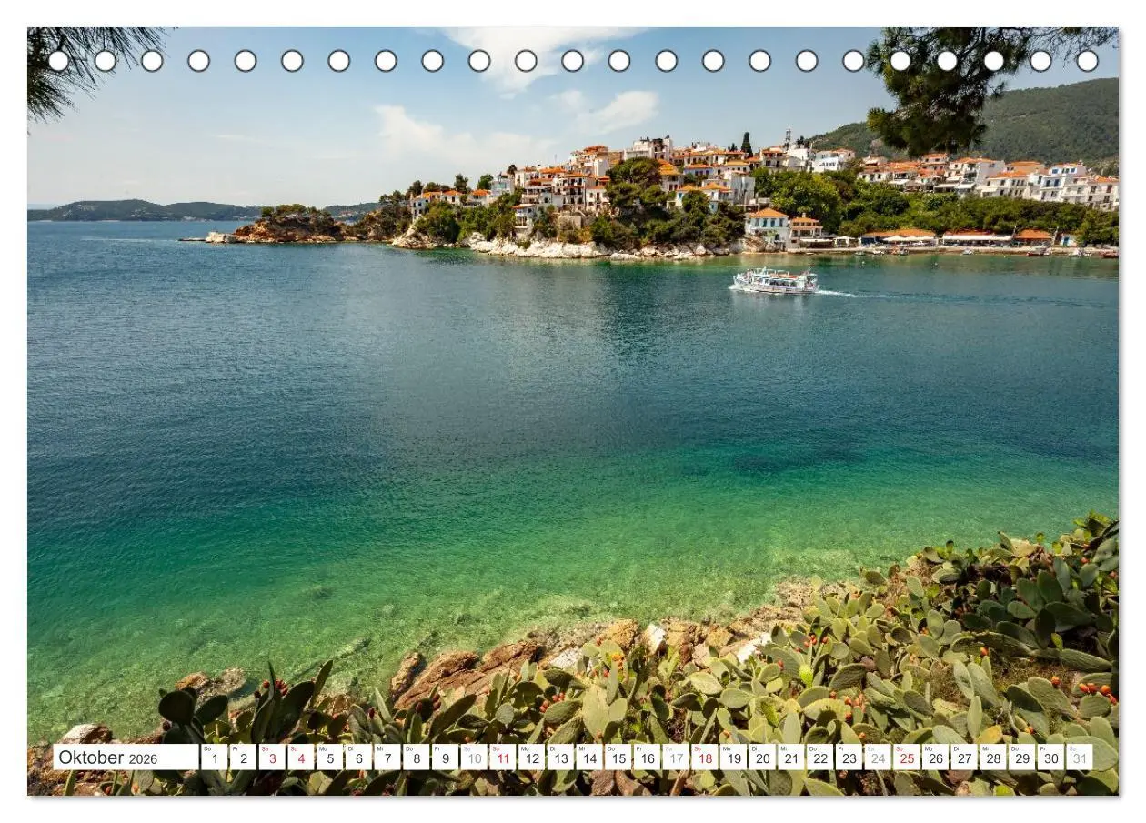 Bild: 9783457941768 | Griechenland (Tischkalender 2026 DIN A5 quer), CALVENDO Monatskalender