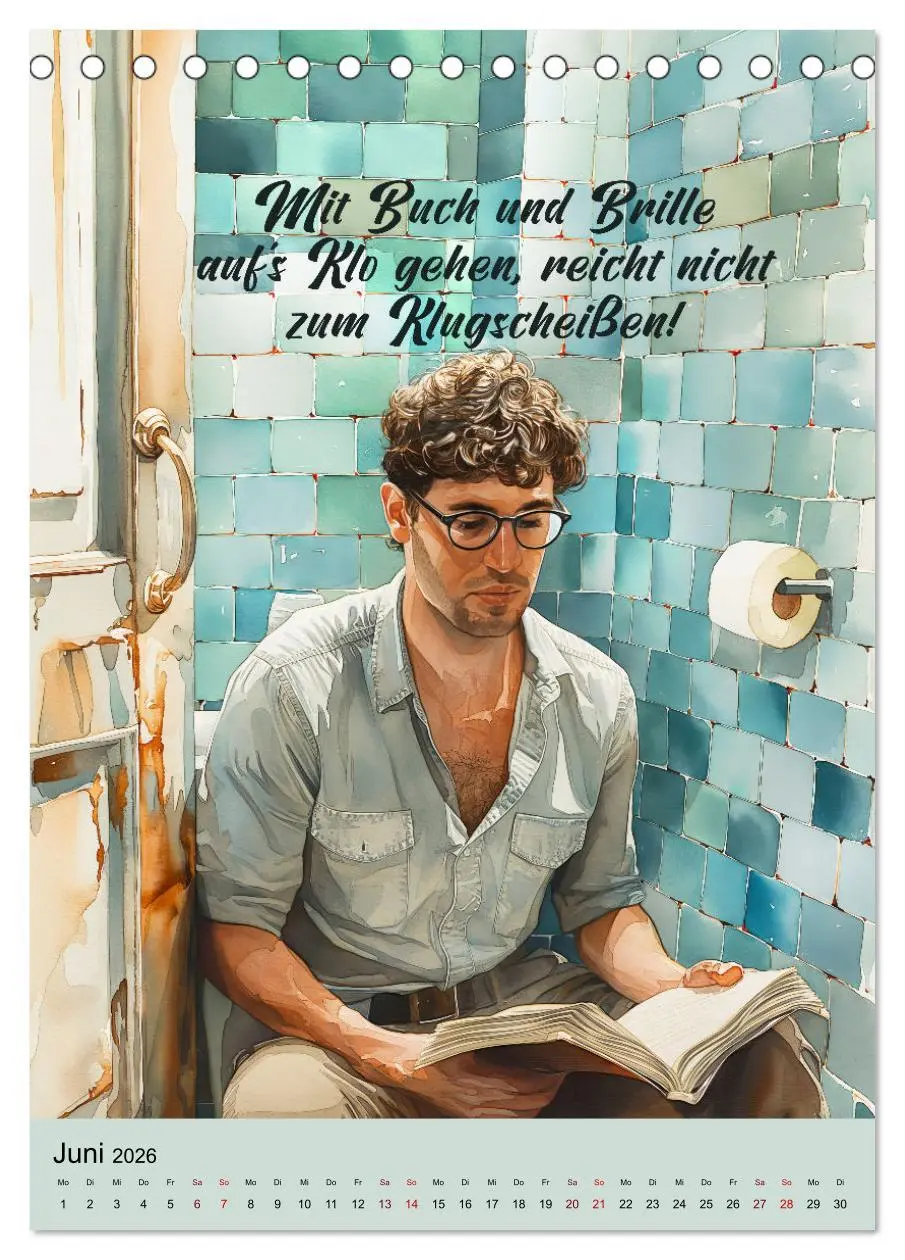 Bild: 9783516271768 | Klosprüche (Tischkalender 2026 DIN A5 hoch), CALVENDO Monatskalender
