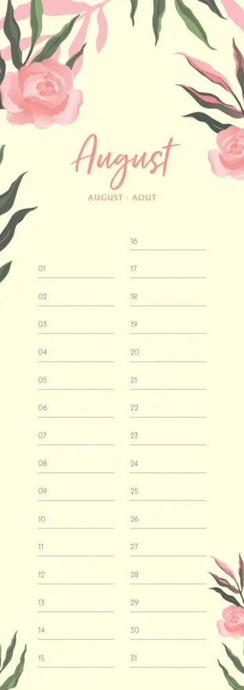 Bild: 4002725981868 | Geburtstagskalender Floral | Kalender | Spiralbindung | 14 S.