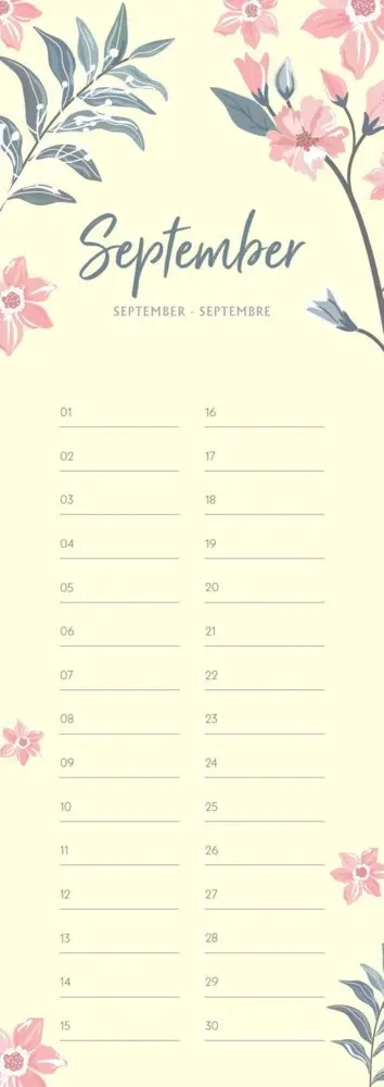 Bild: 4002725981868 | Geburtstagskalender Floral | Kalender | Spiralbindung | 14 S.