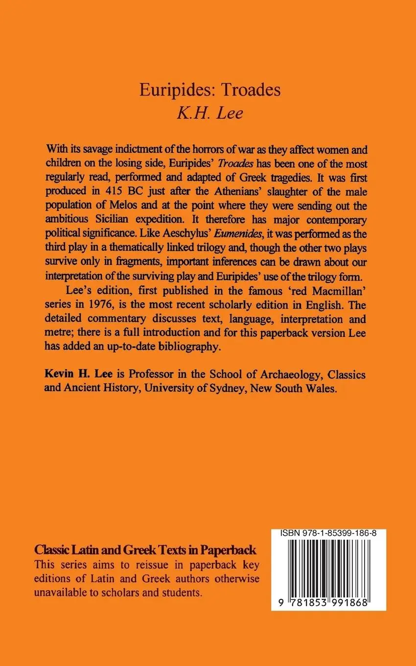Rückseite: 9781853991868 | Euripides: Troades | Euripides | Taschenbuch | Kartoniert / Broschiert
