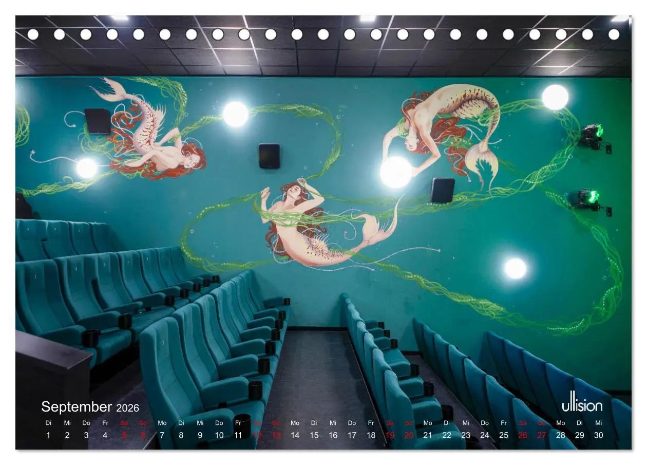 Bild: 9783457551868 | GANZ GROSSES KINO - Meisterwerke der Wandgestaltung (Tischkalender...