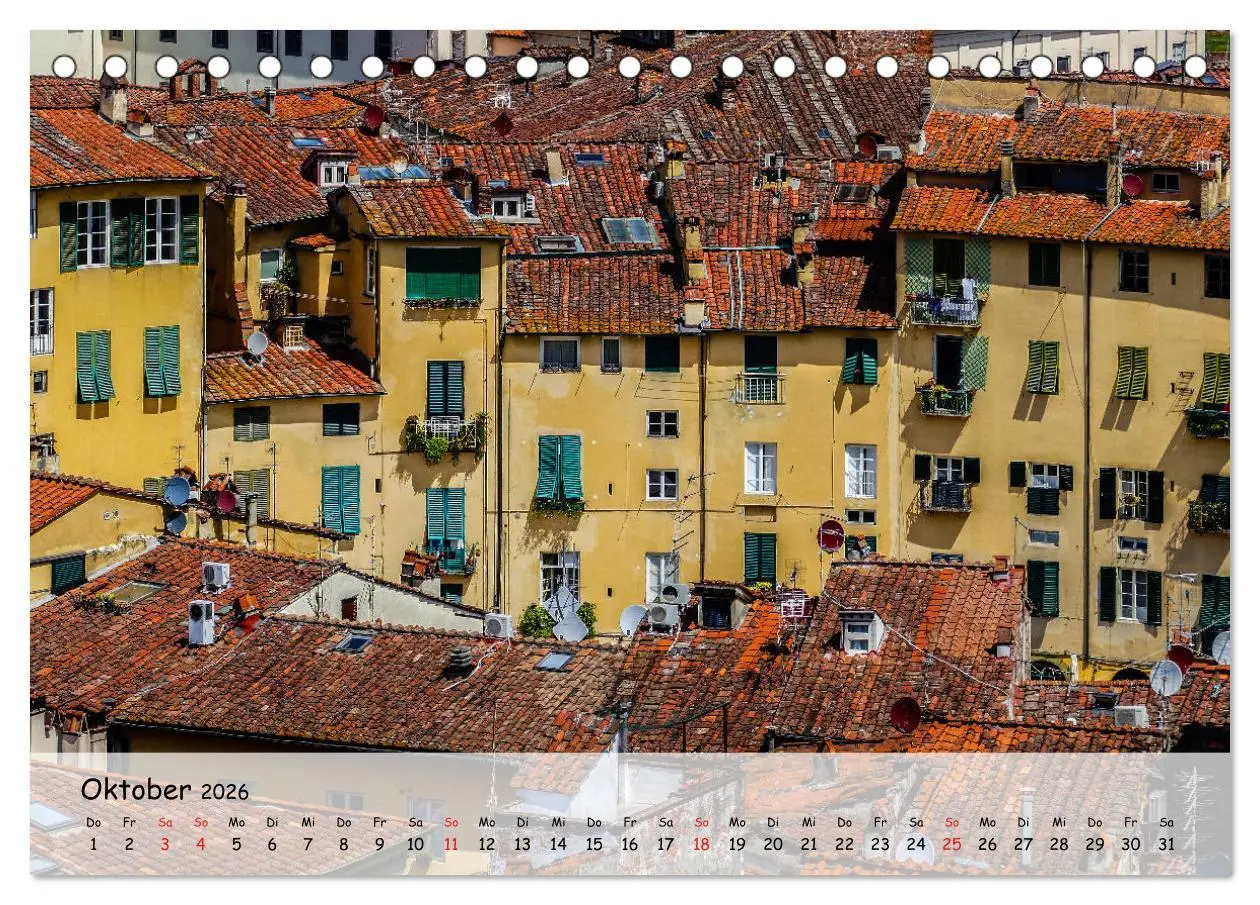 Bild: 9783457861868 | Bezauberndes Lucca (Tischkalender 2026 DIN A5 quer), CALVENDO...