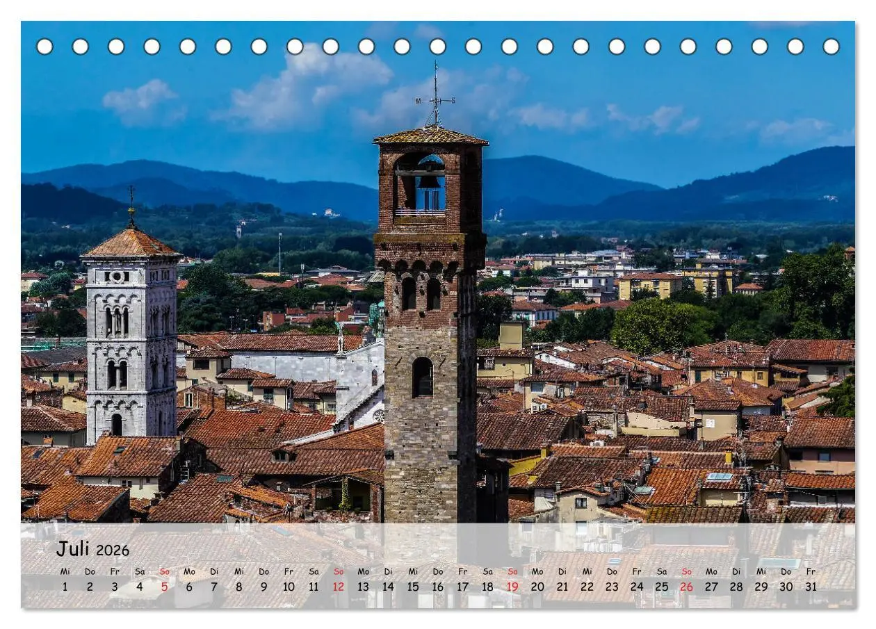Bild: 9783457861868 | Bezauberndes Lucca (Tischkalender 2026 DIN A5 quer), CALVENDO...