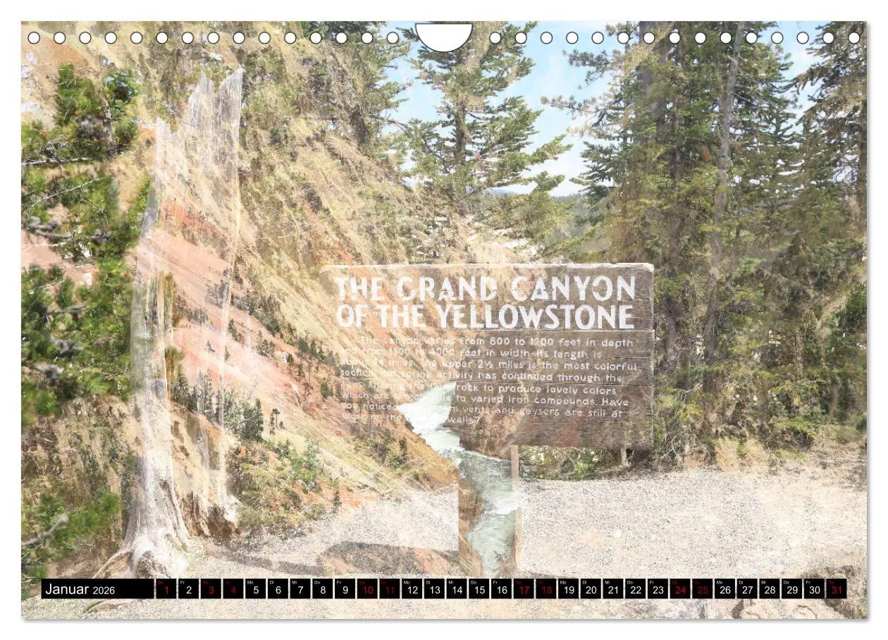 Bild: 9783457931868 | Wunderwelt Yellowstone 2026 (Wandkalender 2026 DIN A4 quer),...