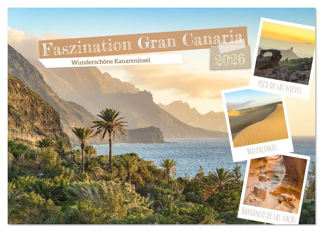 Cover: 9783516641868 | Faszination Gran Canaria (Tischkalender 2026 DIN A5 quer), CALVENDO...