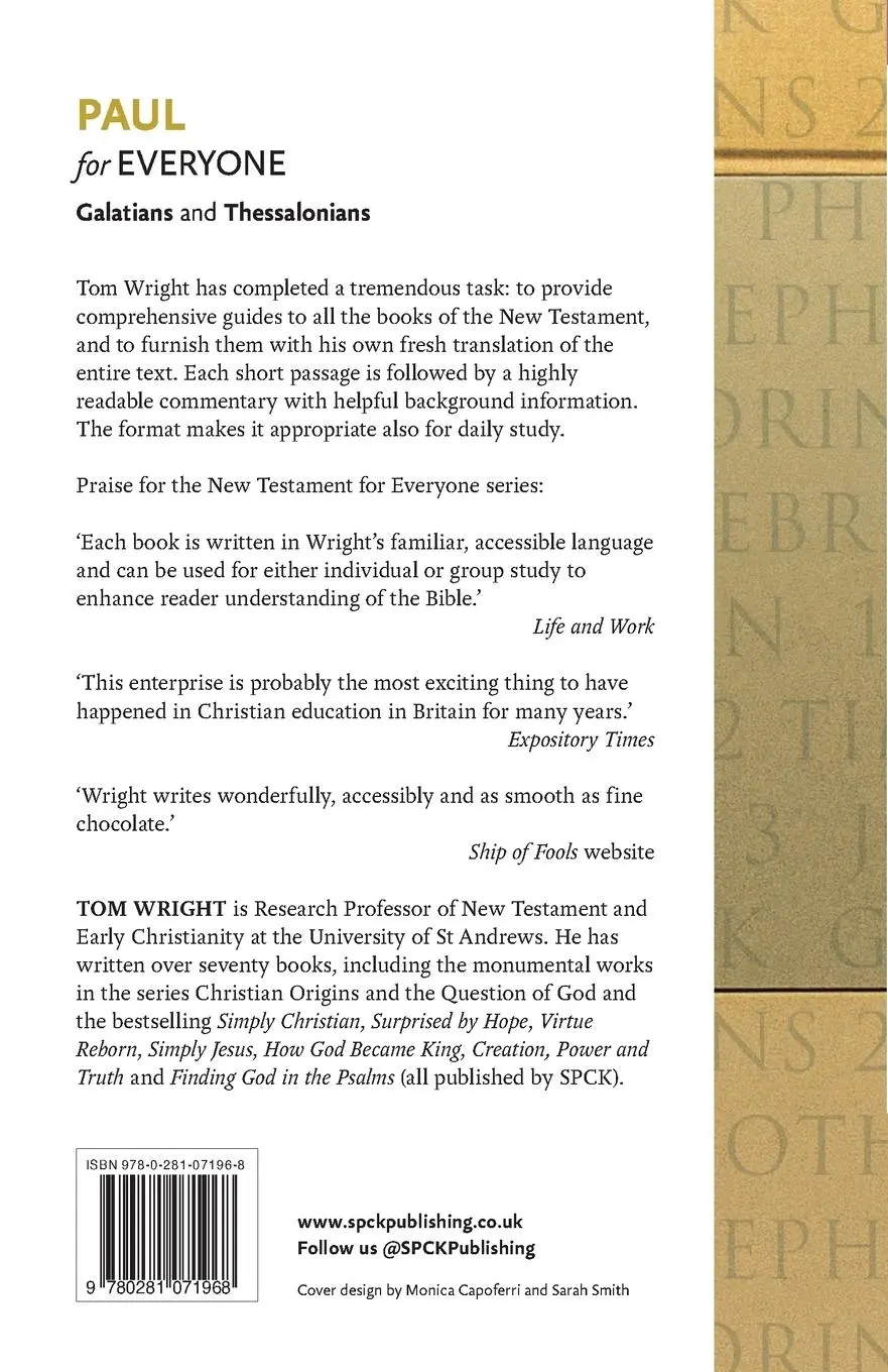 Rückseite: 9780281071968 | Paul for Everyone | Tom Wright | Taschenbuch | Kartoniert / Broschiert