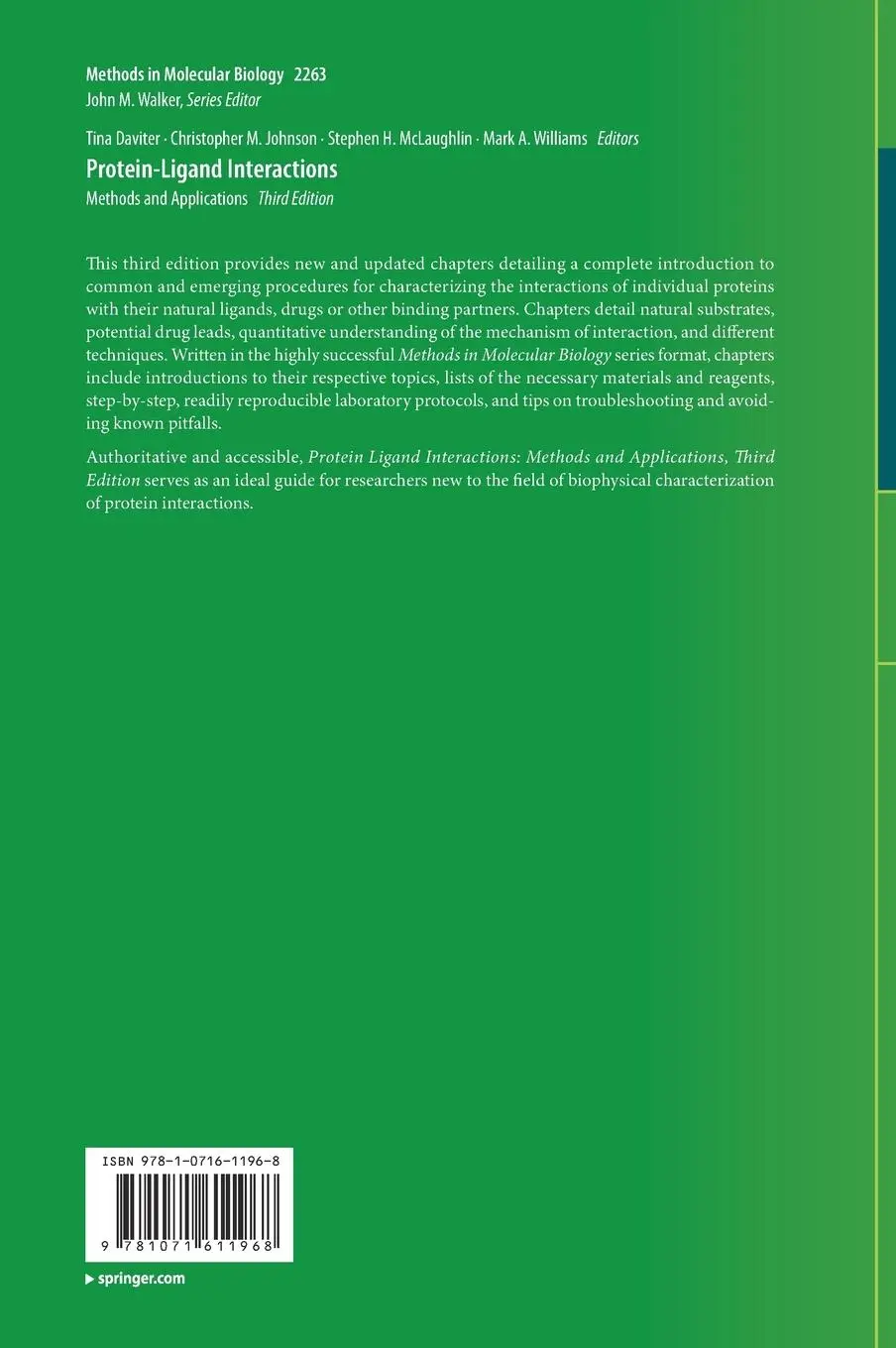 Rückseite: 9781071611968 | Protein-Ligand Interactions | Methods and Applications | Buch | xi