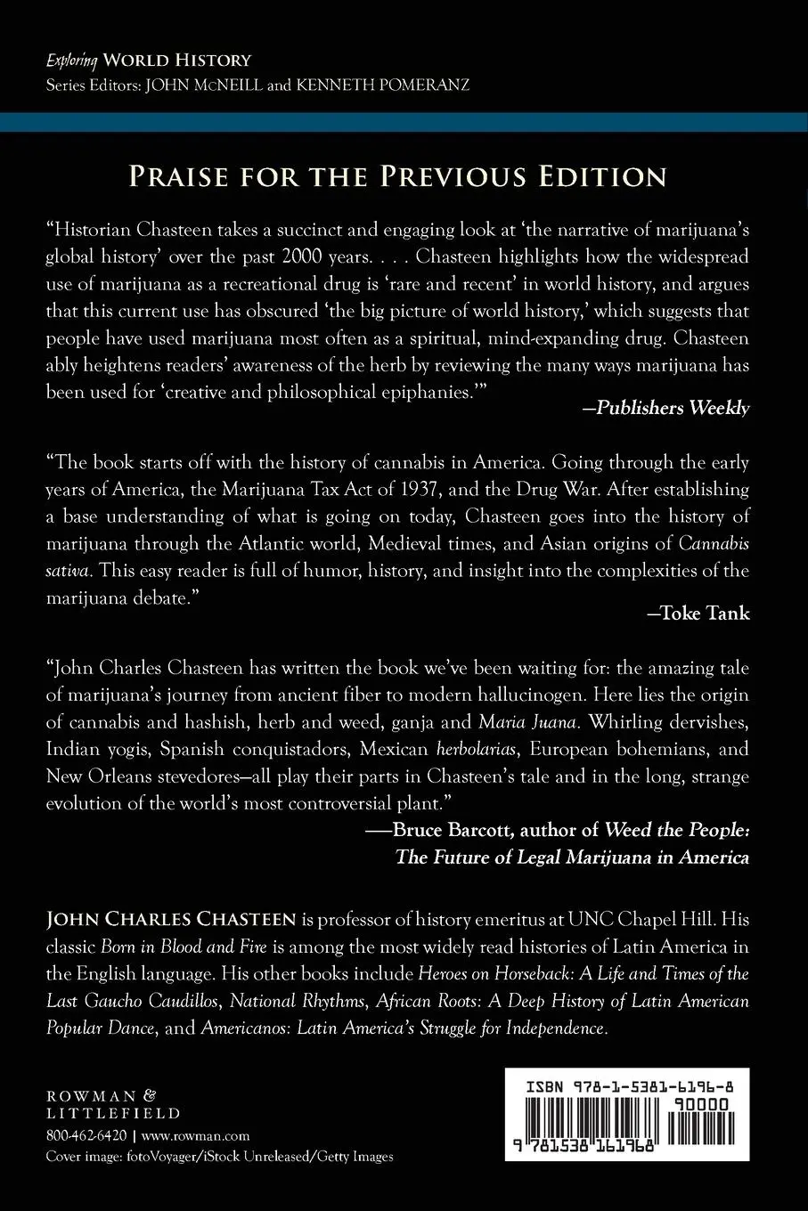 Rückseite: 9781538161968 | Getting High | Marijuana in World History | John Charles Chasteen
